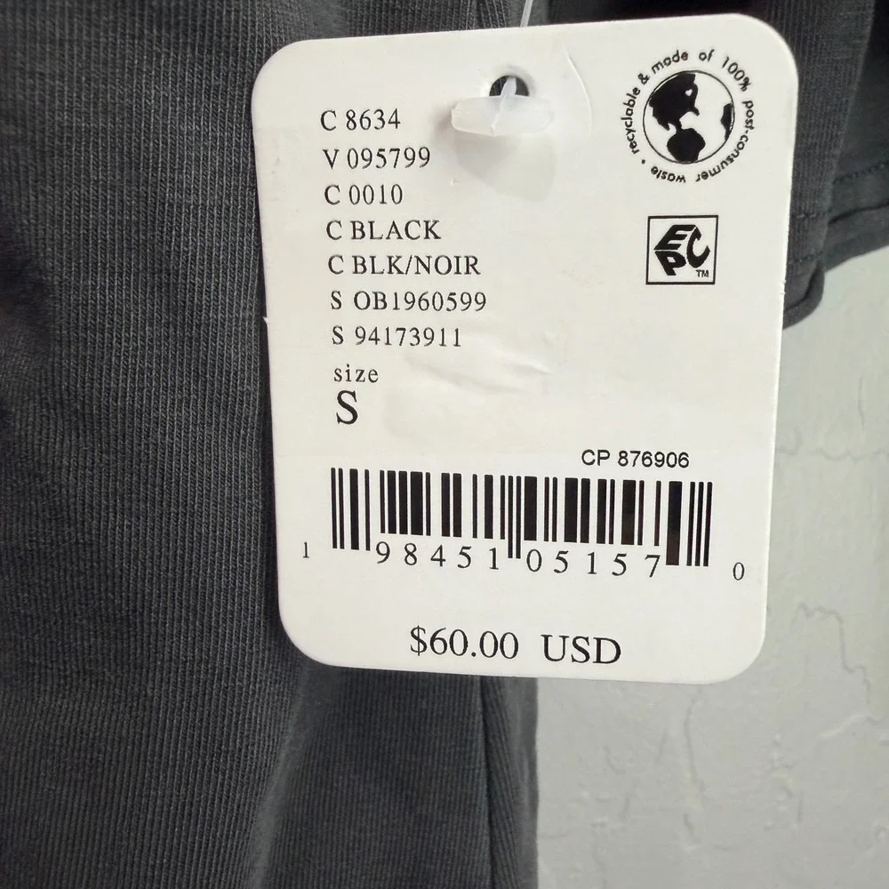 FP‎ Movement Free People Hot Shot Tee Romper Black Noir Small NWT - Picture 8 of 10